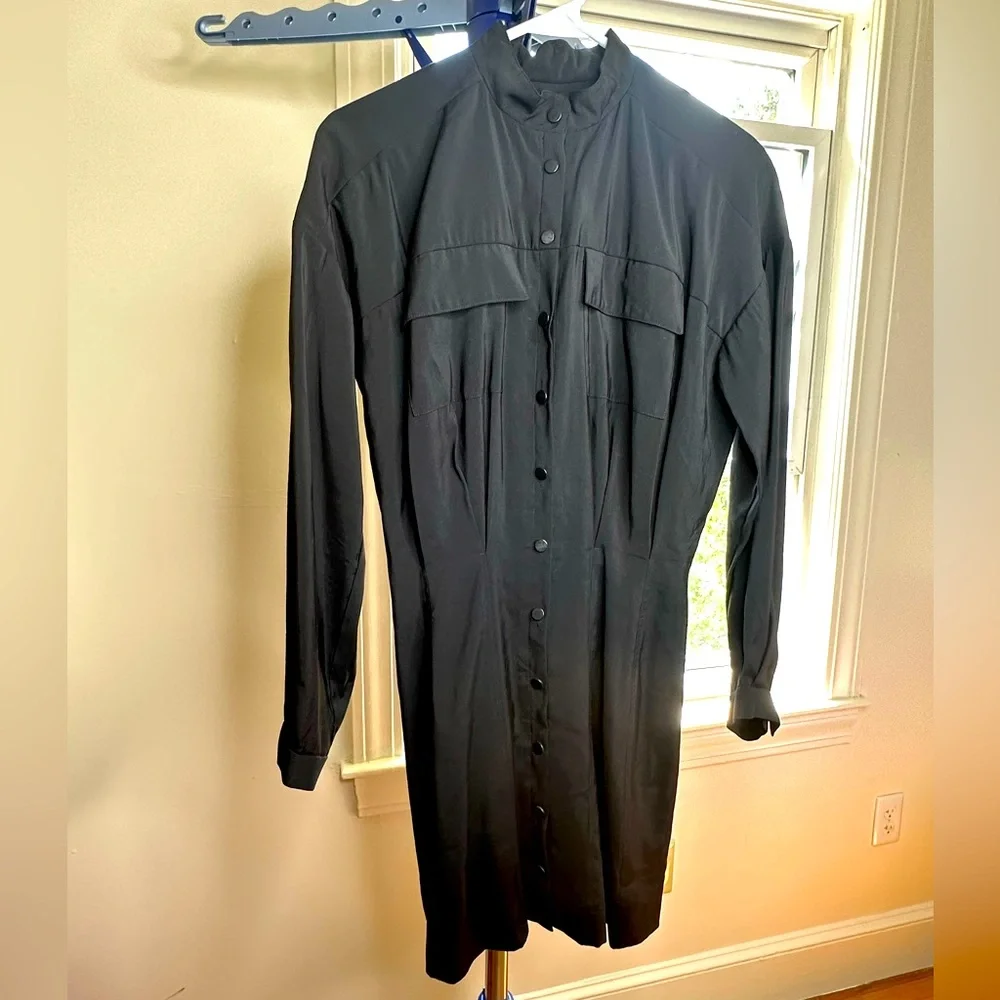 NWT BA&SH ROBE CREW BUTTON CLOSURE DRESS - Picture 4 of 13